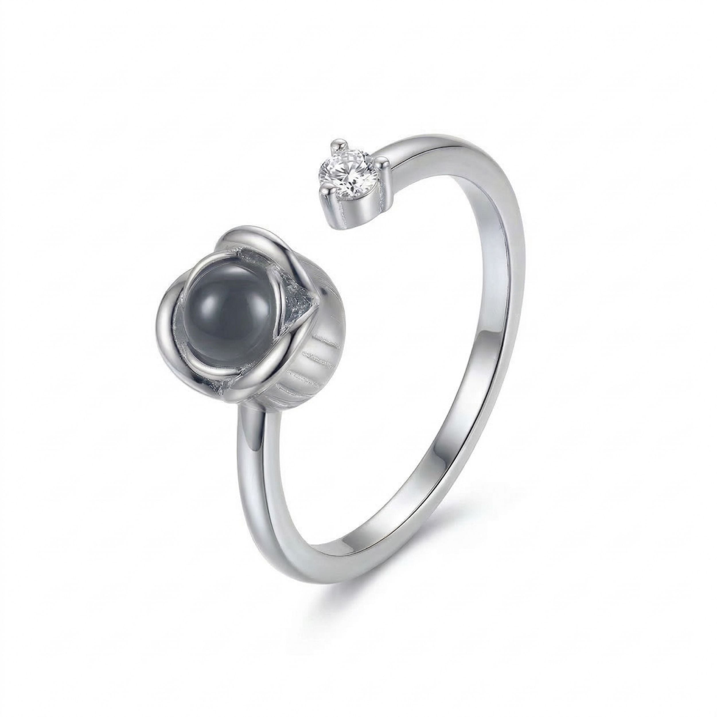 Rose Shape Adjustable Cuff Ring – SnapEyelet