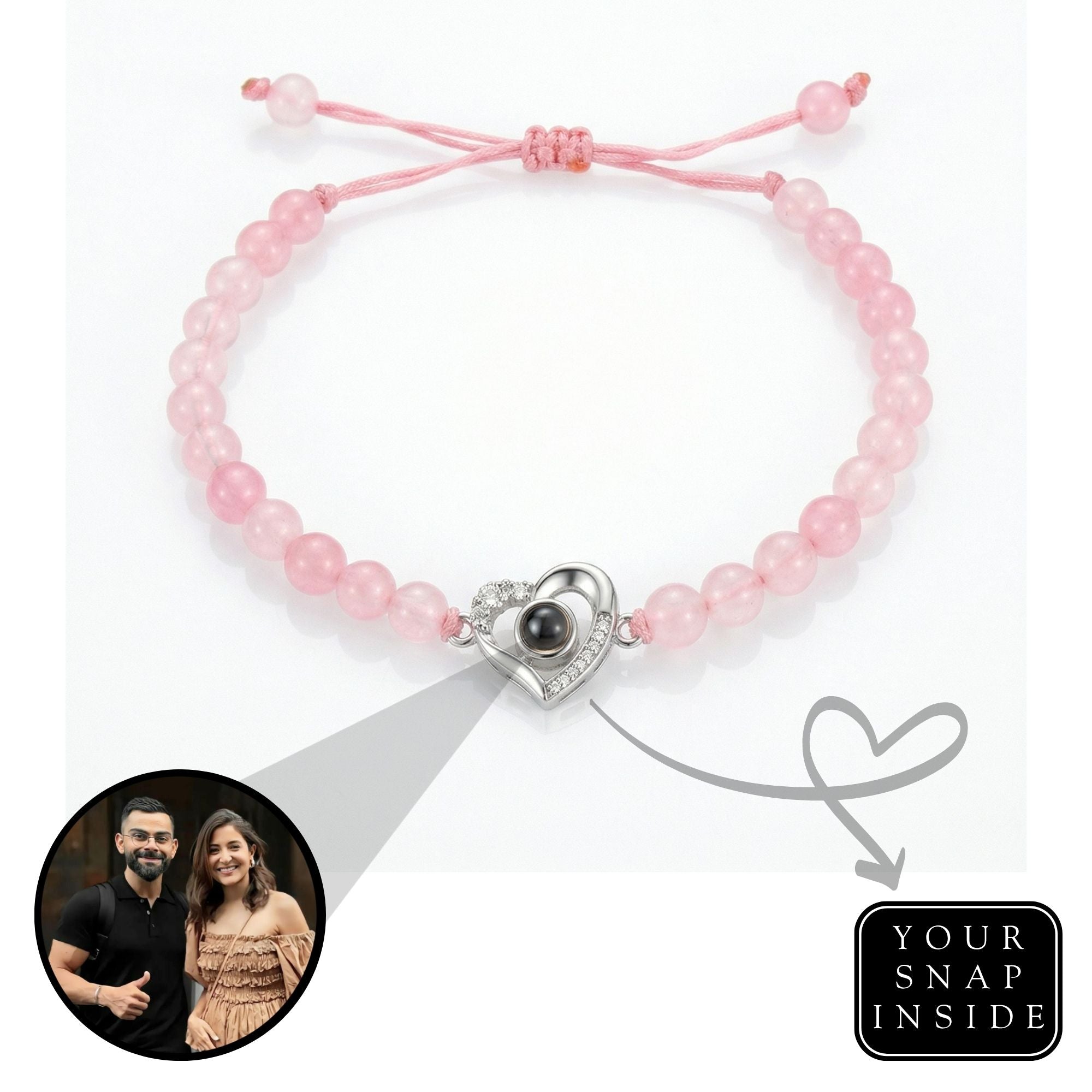 The Hidden Memory Projection beads Bracelet"- SnapEyelet