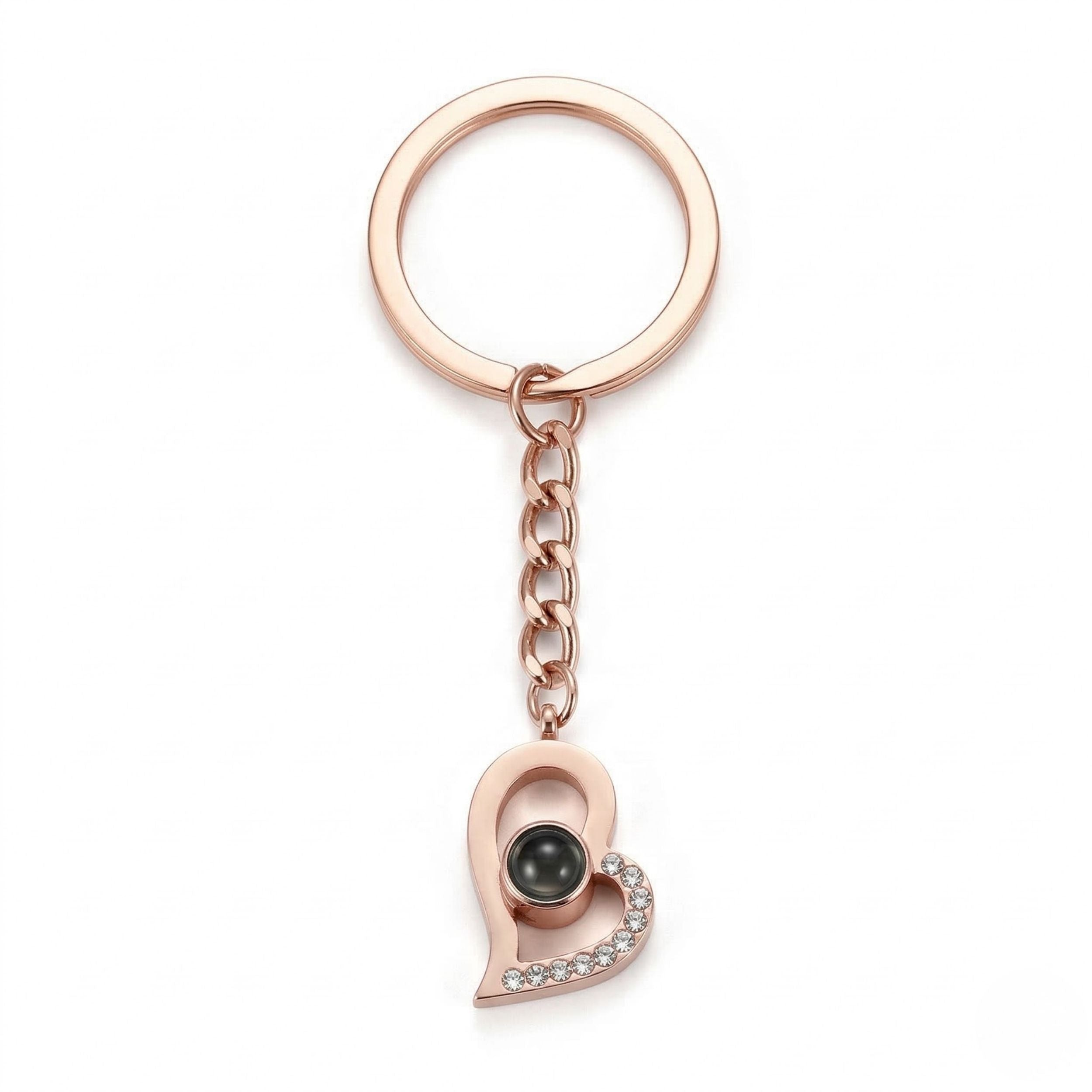Heart Keyring – Minimal & Stylish 6cm Design SnapEyelet