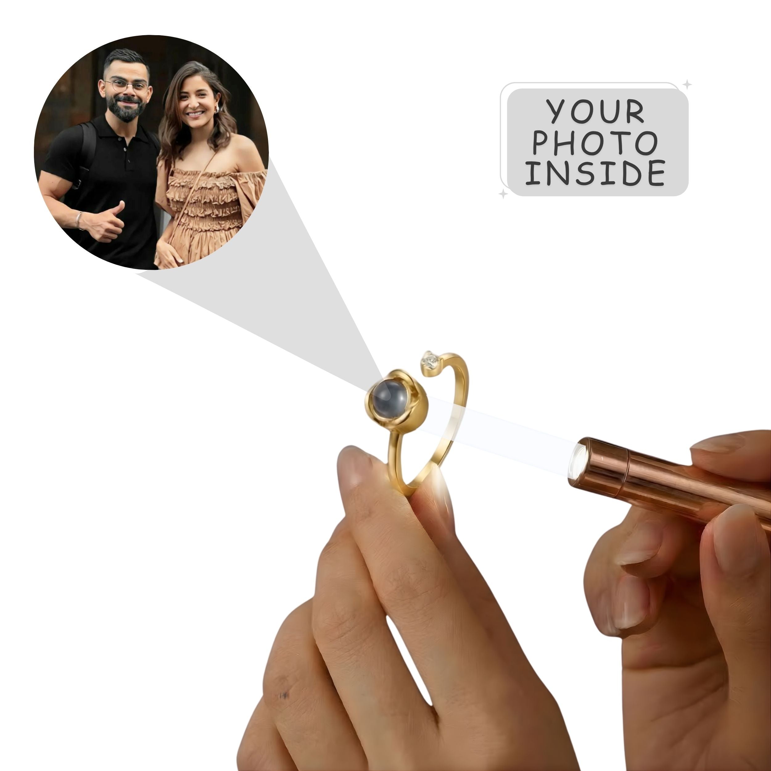 Rose Shape Adjustable Cuff Ring – SnapEyelet
