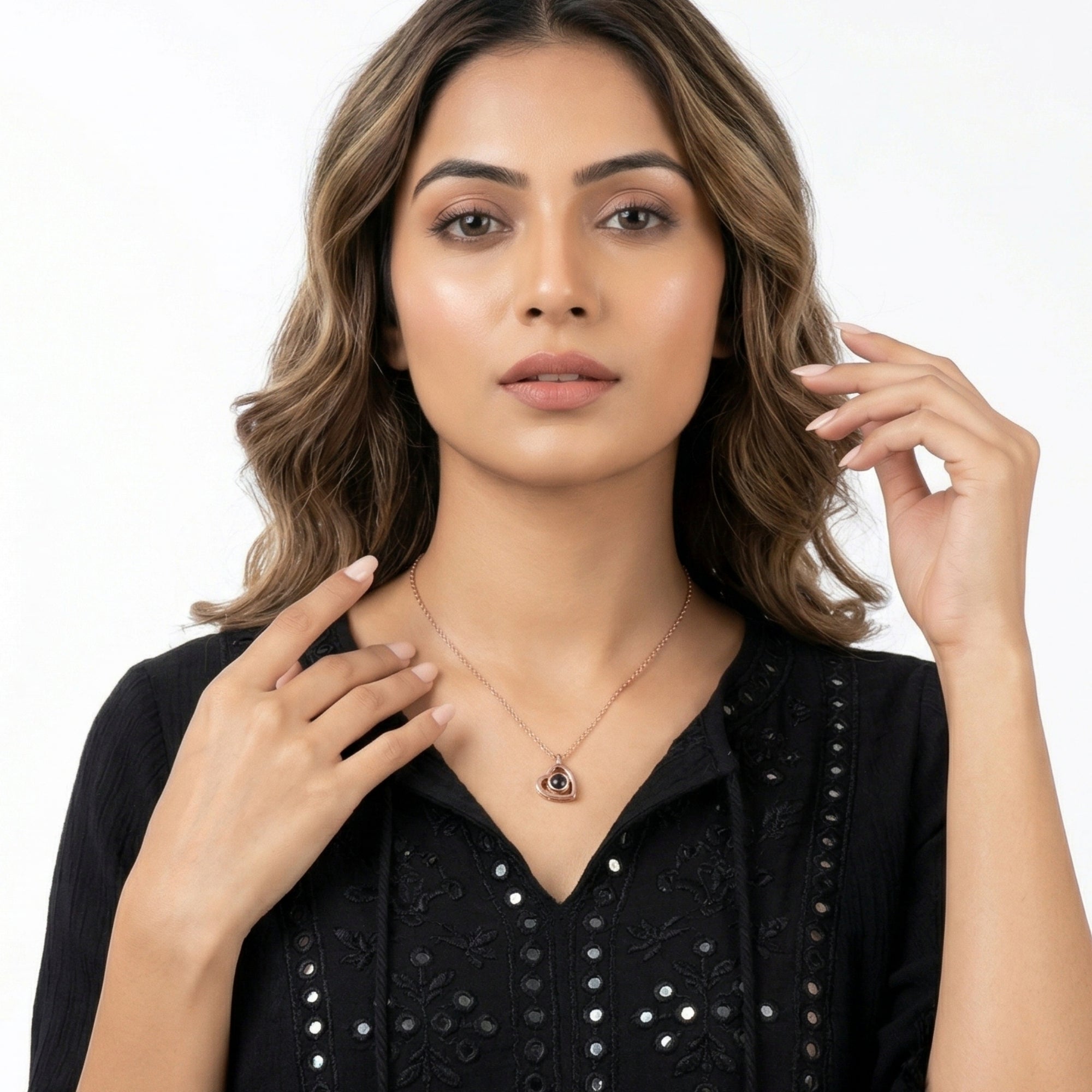 Heart photo projection Necklace-SnapEyelet