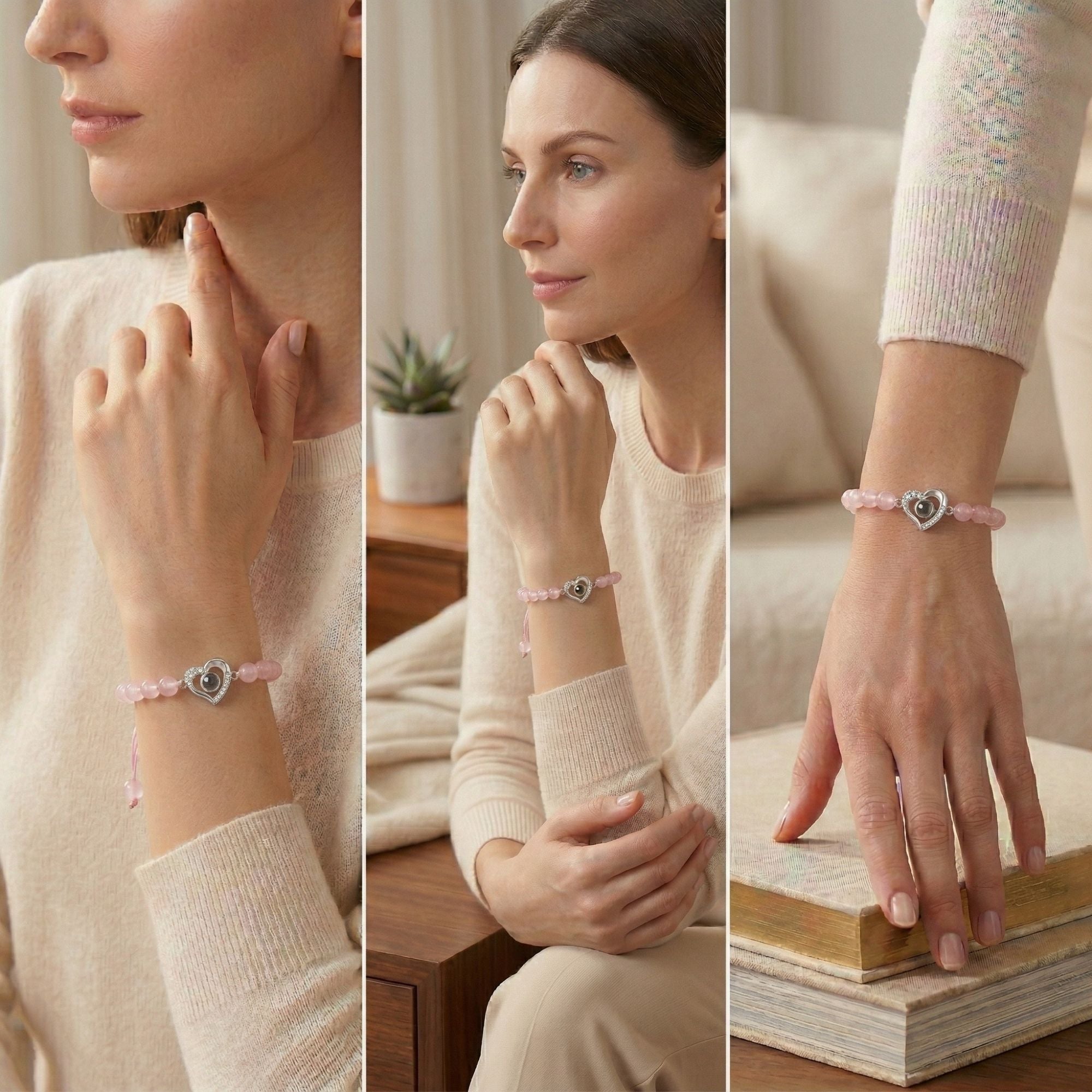 The Hidden Memory Projection beads Bracelet"- SnapEyelet