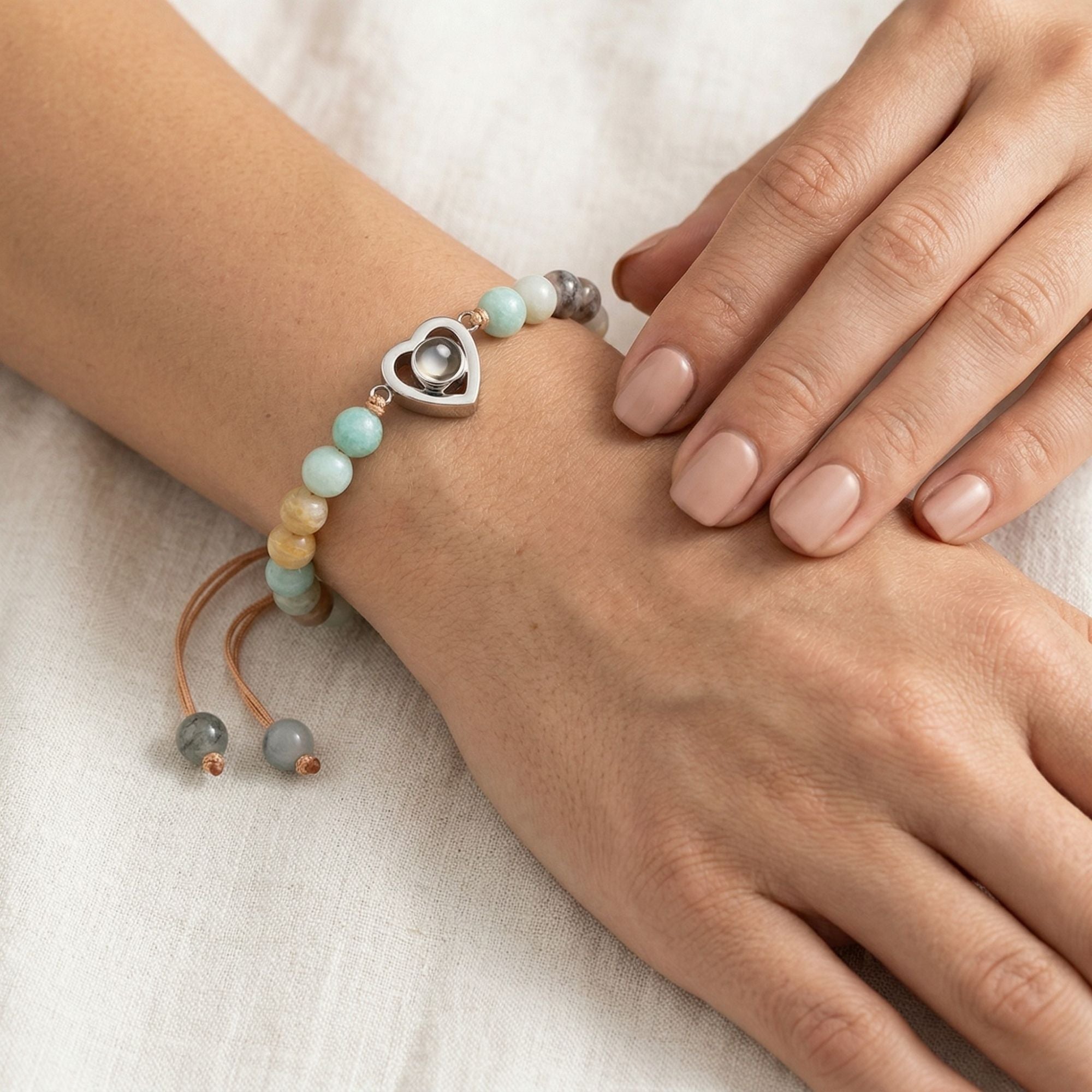 The Hidden Memory Projection beads Bracelet"- SnapEyelet