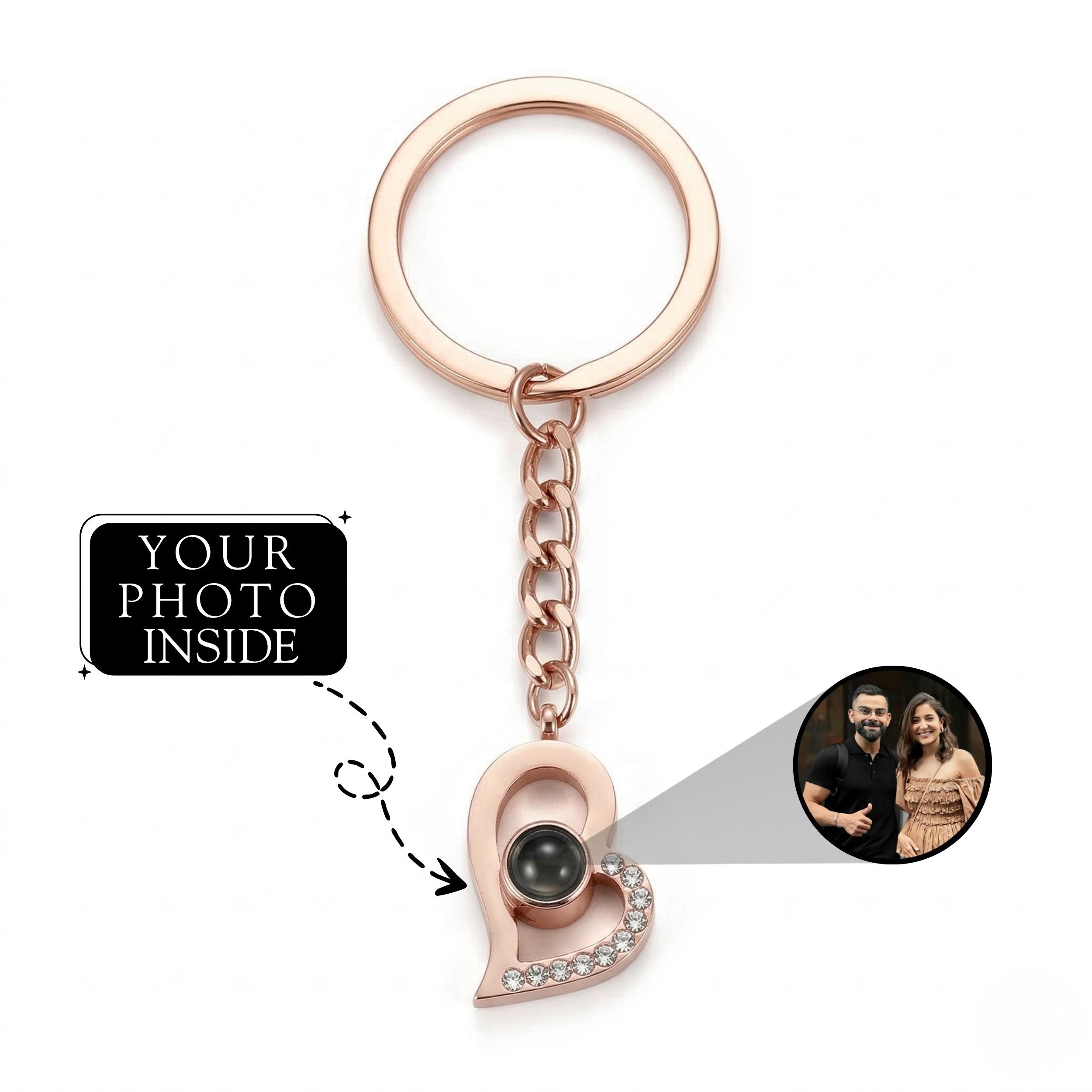 Heart Keyring – Minimal & Stylish 6cm Design SnapEyelet