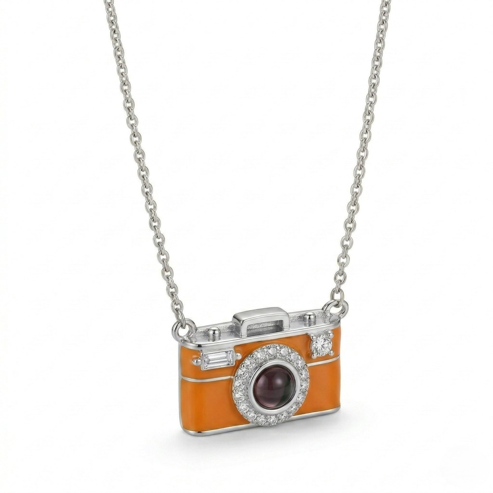 Camera style hidden photo projection Necklace- SnapEyelet