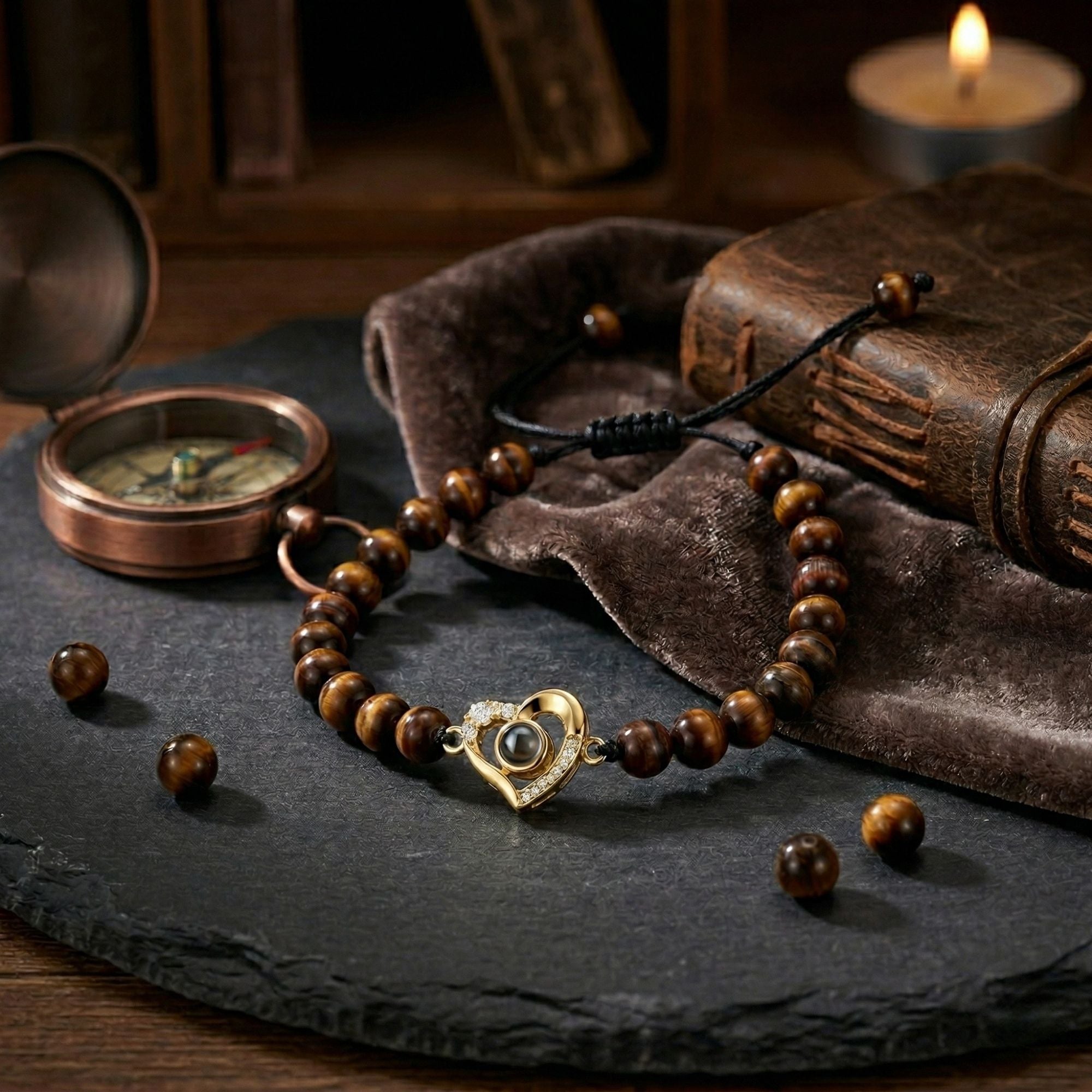 The Hidden Memory Projection beads Bracelet"- SnapEyelet