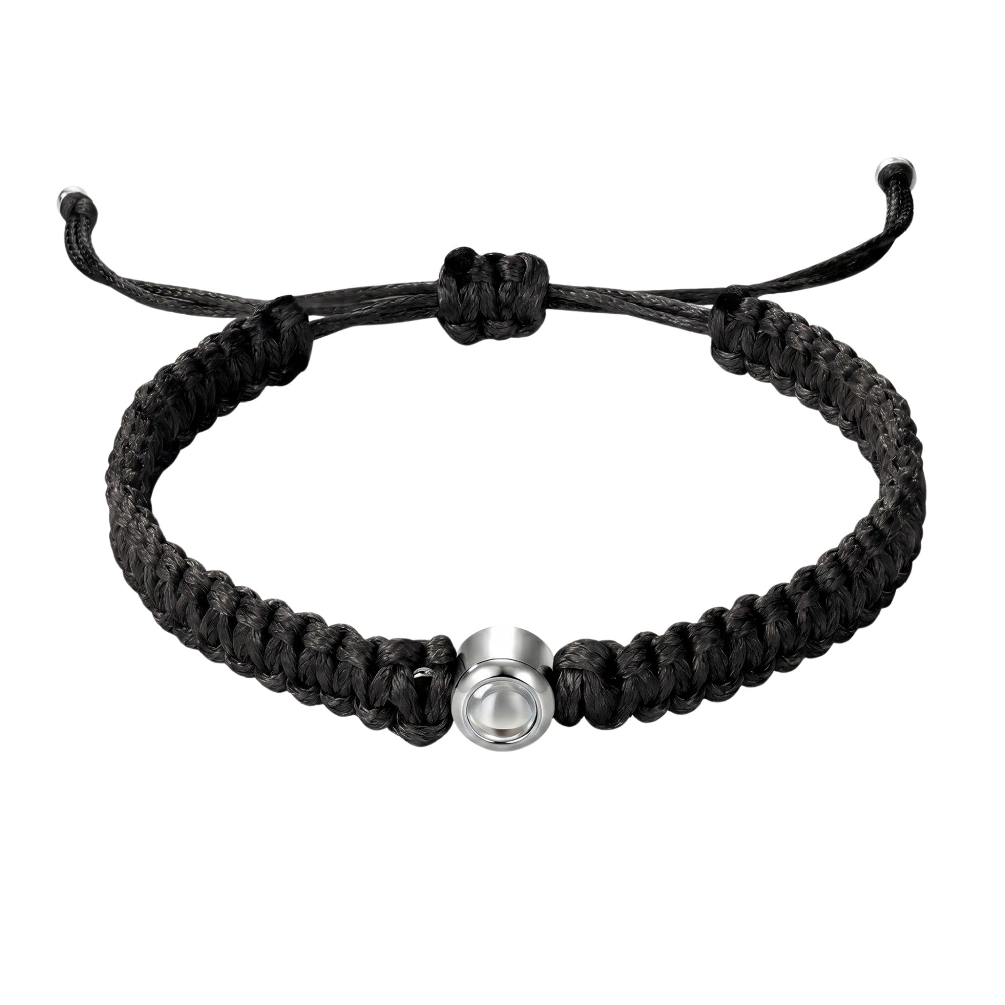 His/Her Braided Rope photo Projection DROP Bracelet- SnapEyelet