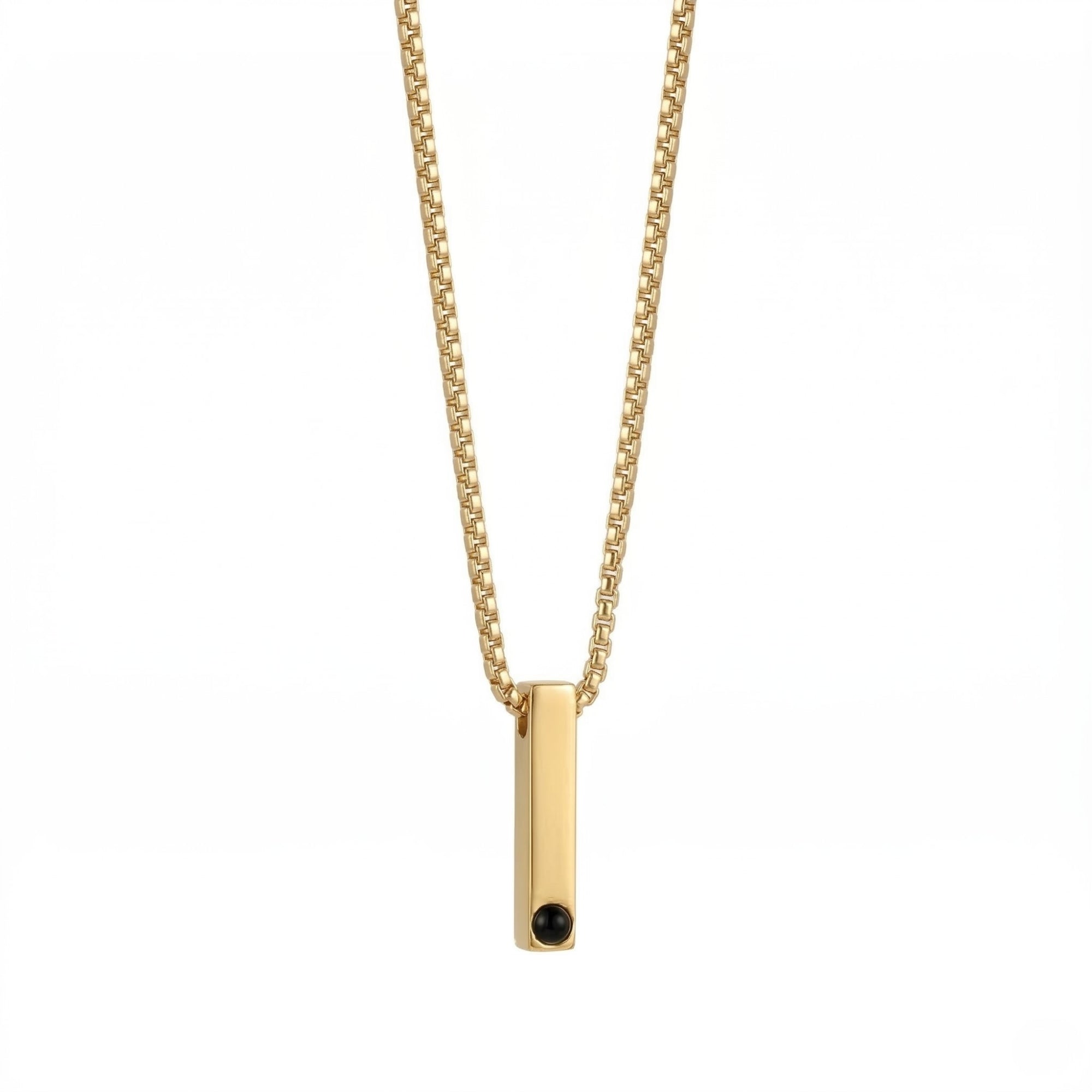 Pursonalised Photo projection Bar Necklace -SnapEyelet