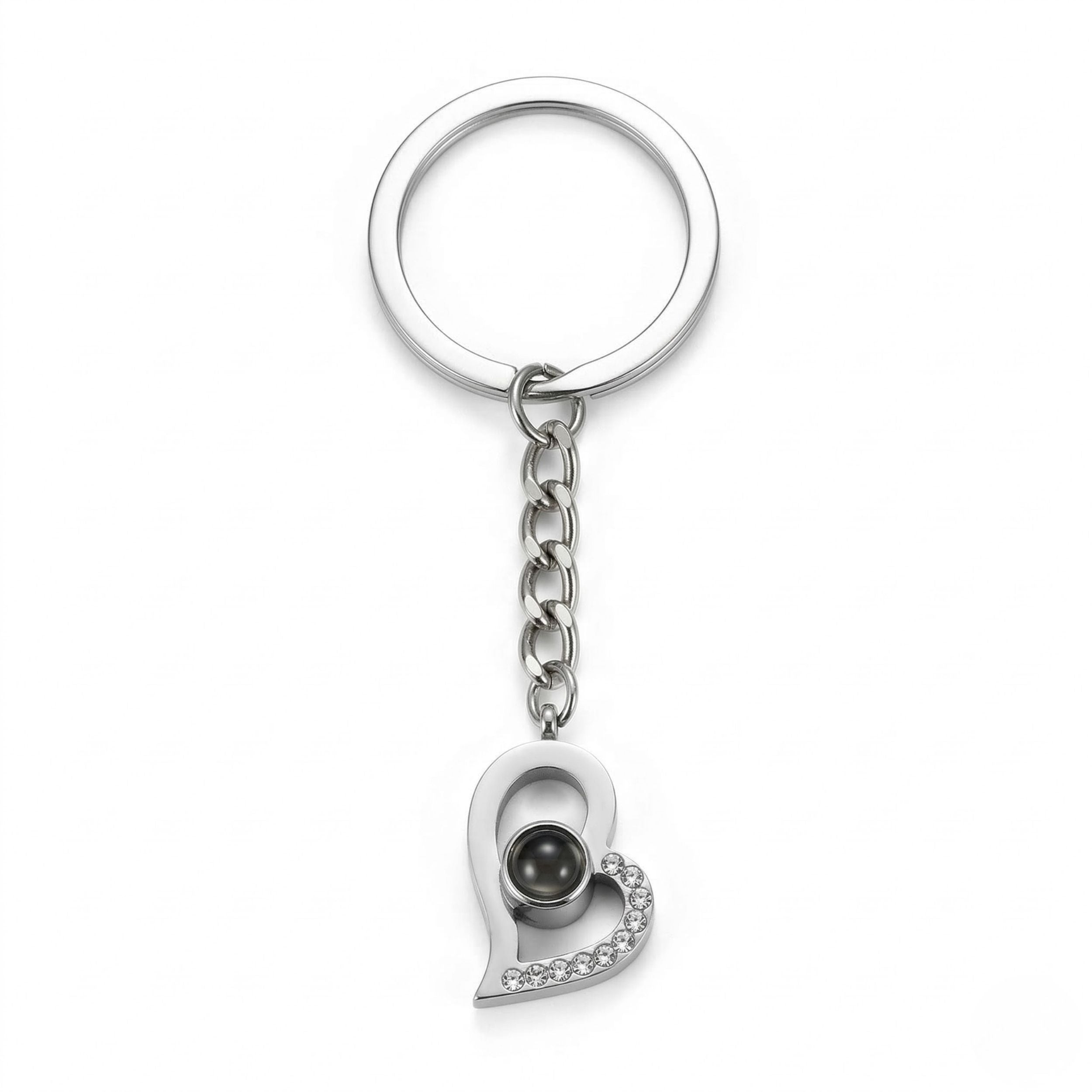 Heart Keyring – Minimal & Stylish 6cm Design SnapEyelet