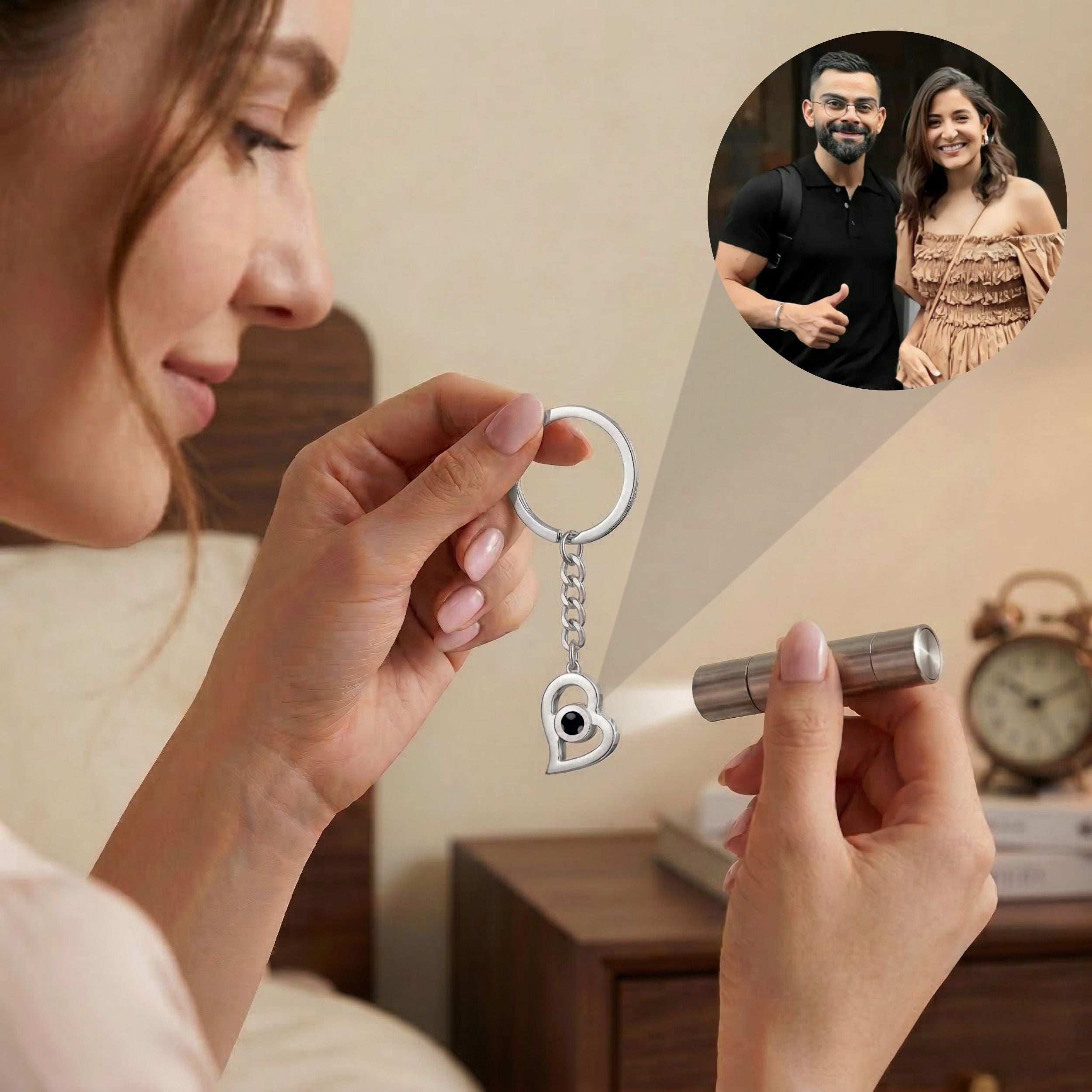 Heart Keyring – Minimal & Stylish 6cm Design SnapEyelet