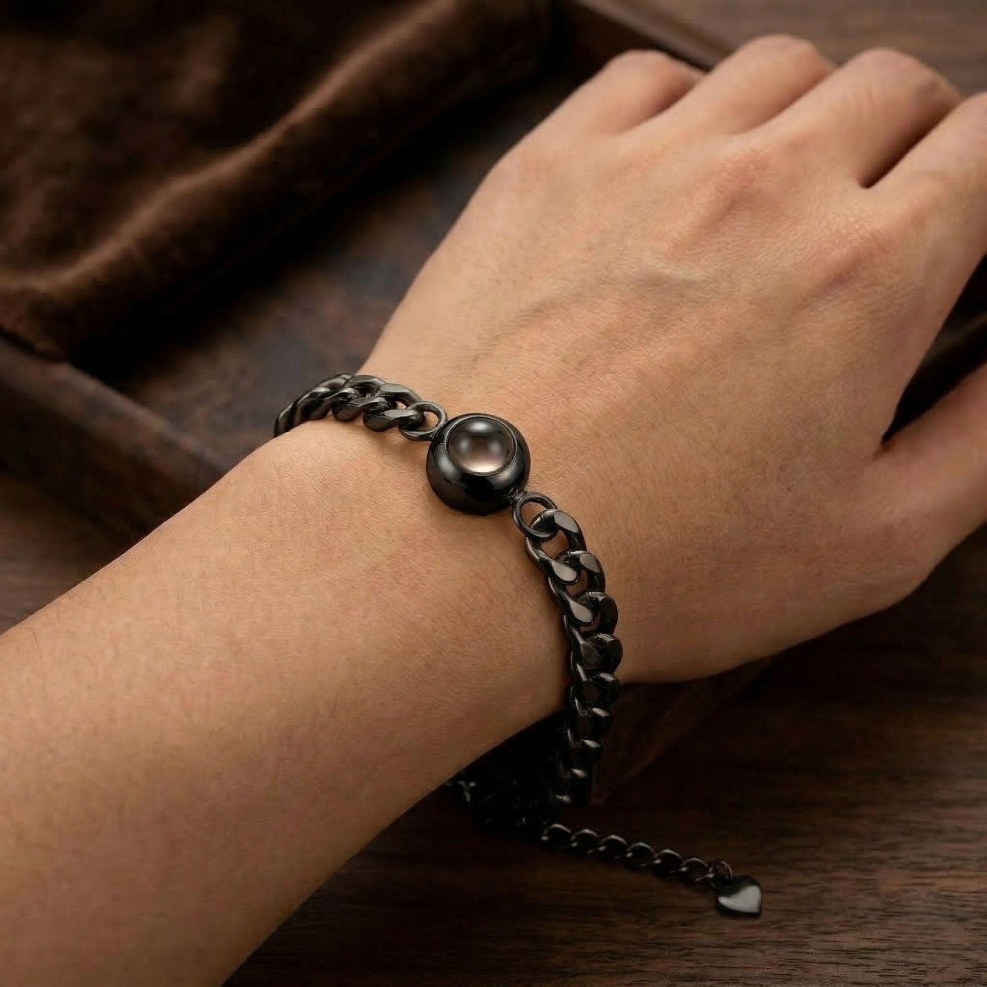 Men's Adjustable Link Chain Bracelet SnapEyelet