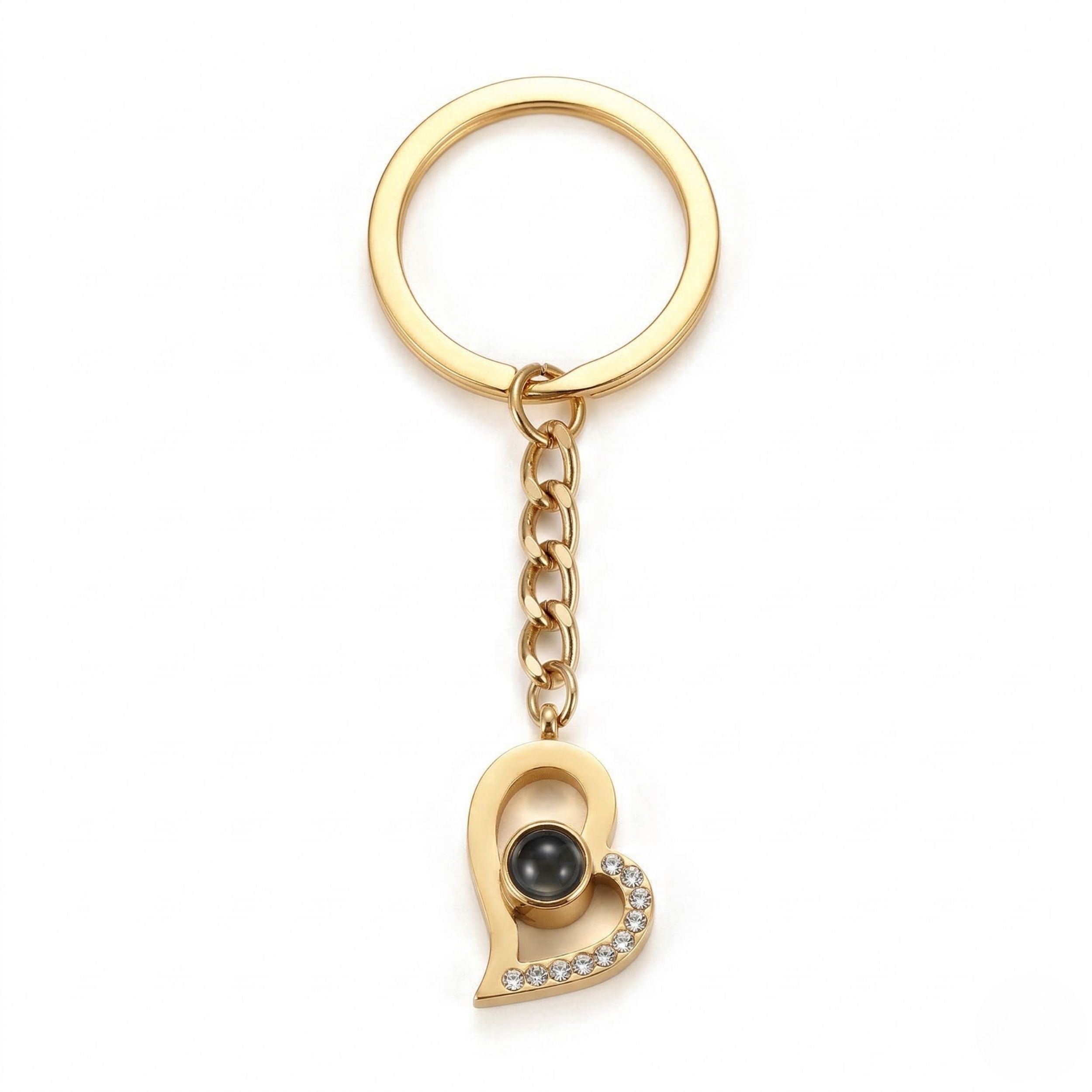 Heart Keyring – Minimal & Stylish 6cm Design SnapEyelet